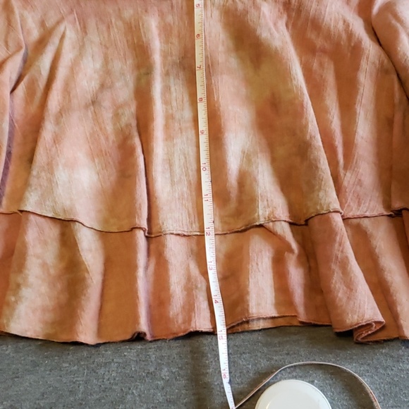 Lux boho tie dye cotton skirt - Picture 5 of 7